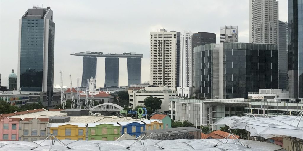 Singapore Day Skyline
